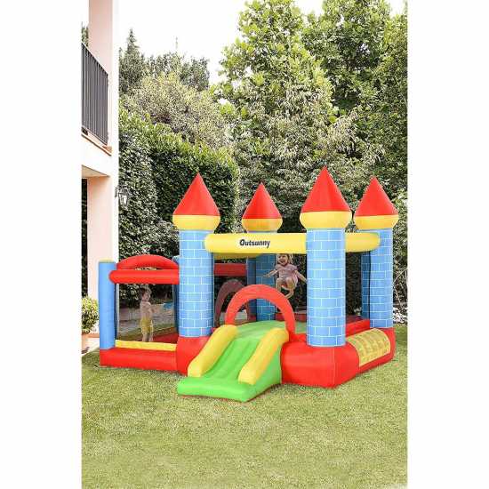 Outsunny 6.8Ft Bouncy Castle With Slide Ball Pit  Подаръци и играчки