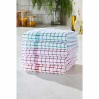 Homelife Set Of 5 Recycled Yarn Terry Teatowels