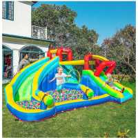 Outsunny 5-In-1 6.5Ft Bouncy Castle With Slide  Подаръци и играчки