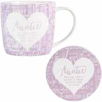 7150 - Auntie Mug & Coaster Set  Подаръци и играчки