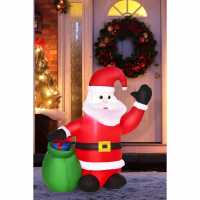Homcom Inflatable Led Christmas Santa Claus  Коледна украса