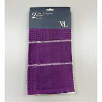 2Pk Dotystitchttowel43 Purple Хавлиени кърпи