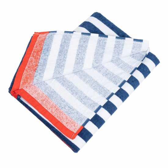 Hot Tuna Beach Towel Син полица Хавлиени кърпи