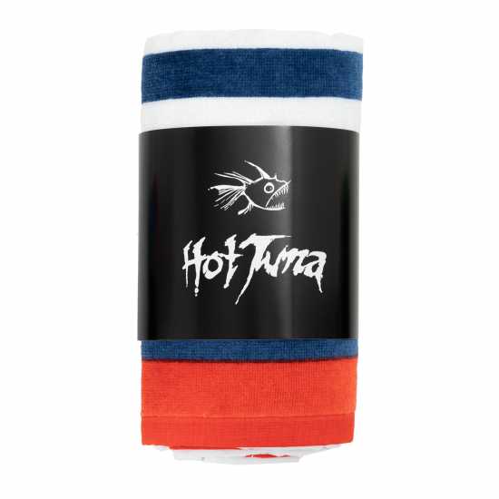 Hot Tuna Beach Towel Син полица Хавлиени кърпи