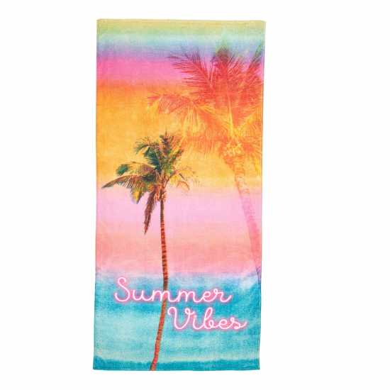 Catherine Lansfield Hello Summer Beach Towel Multi 