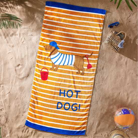 Catherine Lansfield Hello Summer Beach Towel Multi 