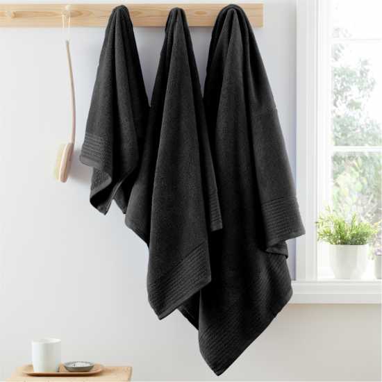 Jack Wills 600Gsm Pure Egyptian Cotton Towel Black Jack Wills 600Gsm Pure Egyptian Cotton Towel Black