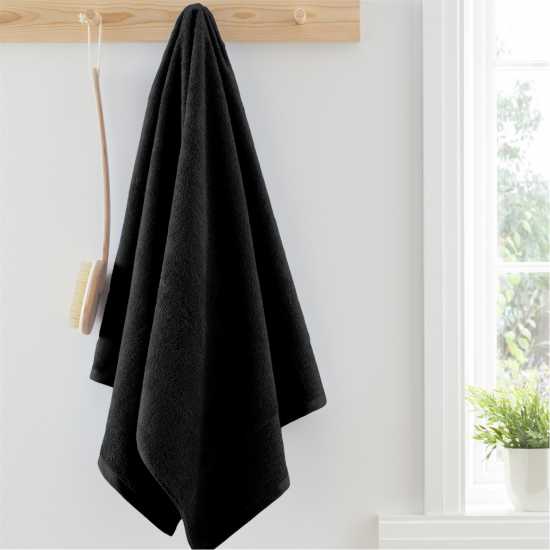 Jack Wills 600Gsm Pure Egyptian Cotton Towel Black Jack Wills 600Gsm Pure Egyptian Cotton Towel Black