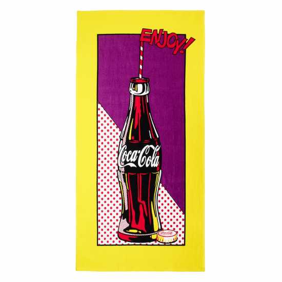 Coca Cola Coca-Cola Officially Licensed Pop Beach Towel 70 X 140 Cm  