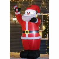 Homcom 240Cm Led Inflatable Christmas Santa Claus  Помощни средства за плуване