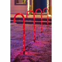 Premier Set Of 4 Led Candy Cane Path Lights  Коледна украса