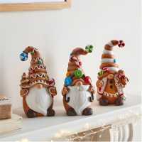 The Spirit Of Christmas 3Pc Gonk Ornam 54 Gingerbread One Size  