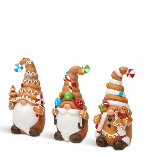 The Spirit Of Christmas 3Pc Gonk Ornam 54 Gingerbread One Size  