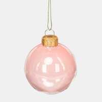 The Spirit Of Christmas 9Pk 60Mm Glass Bauble Multicolor Розово 