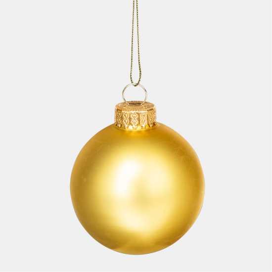 The Spirit Of Christmas 9Pk 60Mm Glass Bauble Multicolor Златно 