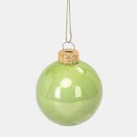 The Spirit Of Christmas 9Pk 60Mm Glass Bauble Multicolor Бонбонено зелено 