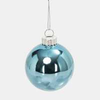 The Spirit Of Christmas 9Pk 60Mm Glass Bauble Multicolor Синьо 