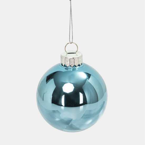 The Spirit Of Christmas 9Pk 60Mm Glass Bauble Multicolor Синьо 