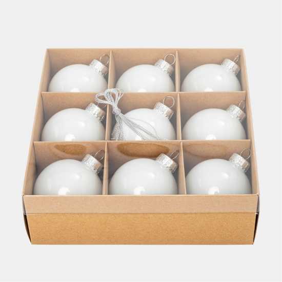 The Spirit Of Christmas 9Pk 60Mm Glass Bauble Multicolor Конфетино синьо 