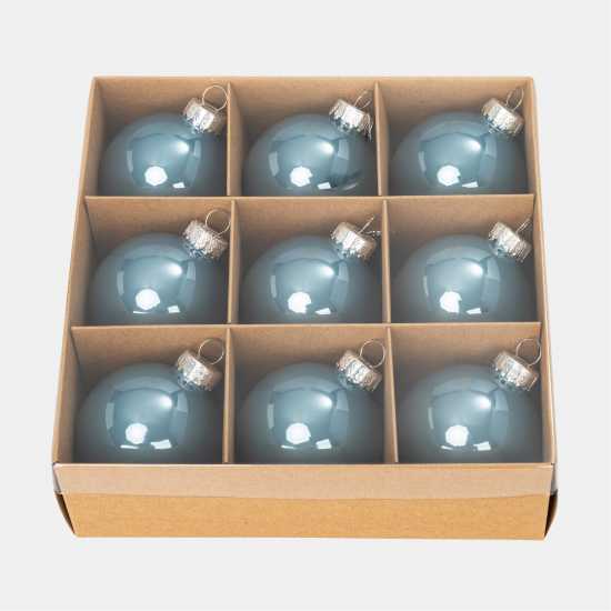 The Spirit Of Christmas 9Pk 60Mm Glass Bauble Multicolor Синьо The Spirit Of Christmas 9pk 60mm Glass Bauble Multicolor Синьо