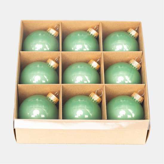 The Spirit Of Christmas 9Pk 60Mm Glass Bauble Multicolor  