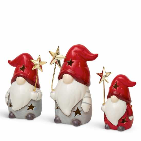The Spirit Of Christmas 3Pk Led Gonk 54 Red One Size  