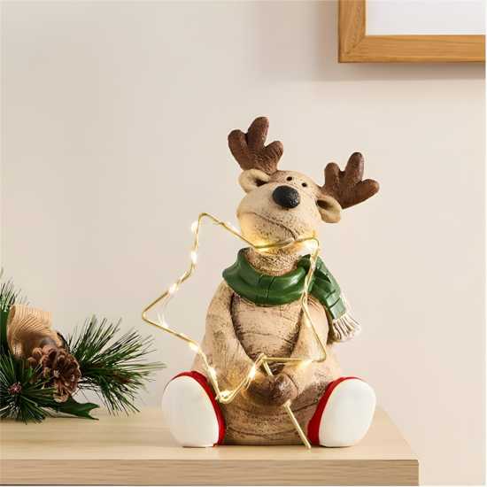 The Spirit Of Christmas Reindeer Star Decorations 44 Brown One Size The Spirit Of Christmas Reindeer Star Decorations 44 Brown One Size
