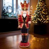 The Spirit Of Christmas 60Cm Led Nutcracker 54 Red One Size  
