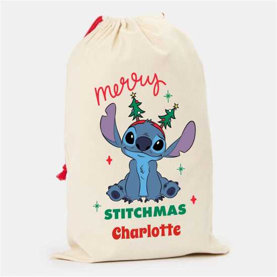 The Spirit Of Christmas Personalised Christmas Disney Character Sack Stitch The Spirit Of Christmas Personalised Christmas Disney Character Sack Stitch
