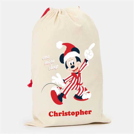 Personalised Christmas Disney Character Sack Mickey Mouse 