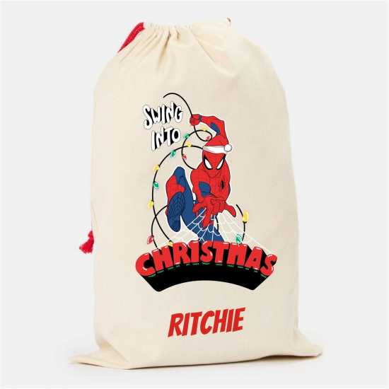 The Spirit Of Christmas Personalised Christmas Disney Character Sack Spiderman The Spirit Of Christmas Personalised Christmas Disney Character Sack Spiderman