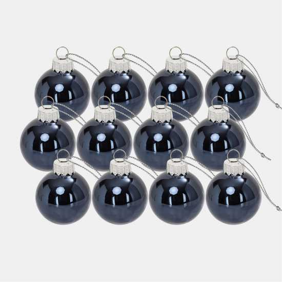 The Spirit Of Christmas 12Pk 35Mm Glass Bauble 99 One Size Тъмно синьо The Spirit Of Christmas 12Pk 35Mm Glass Bauble 99 One Size Тъмно синьо