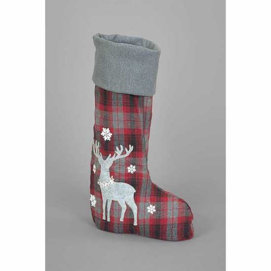 Snowtime 60Cm Deer In The Woods Stocking