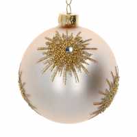 Starburst Ball Gold Beaded Tree Decoration  Коледна украса
