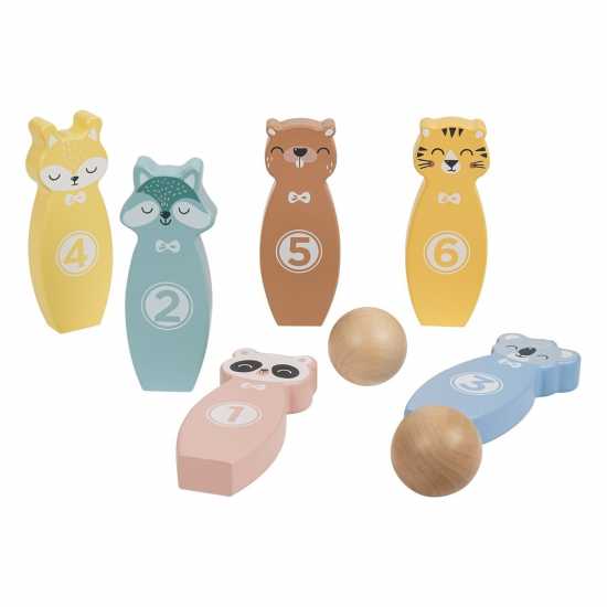 Wooden Animal Bowling Game  Подаръци и играчки