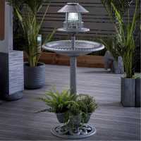 Solar Bird Bath With Planter  Градина