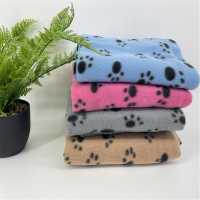 Поларено Одяло Waggy Tails Fleece Blanket Сиво/Черно Магазин за домашни любимци