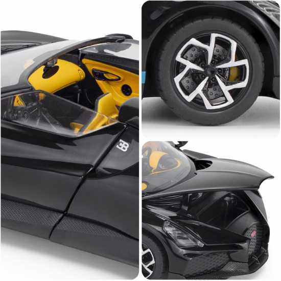 CMJ CMJ Die Cast Car 1:24 Scale Bugatti Mistral Black 