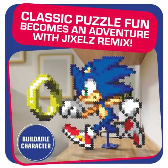 Sonic The Hedgehog Jixelz Remix Sonic And Coin Puzzle Adults  Подаръци и играчки