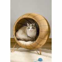 Wicker Cat Bed Rattan Bas  Подаръци и играчки