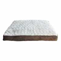 Waggy Tails Deluxe Sherpa Pet Bed Brown Магазин за домашни любимци