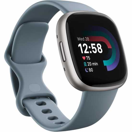 4 Fitness Smartwatch With Built-In Gps And Up To 6 Days Battery Life Waterfall Blue/platinum 4 Fitness Smartwatch With Built-In Gps And Up To 6 Days Battery Life Waterfall Blue/platinum