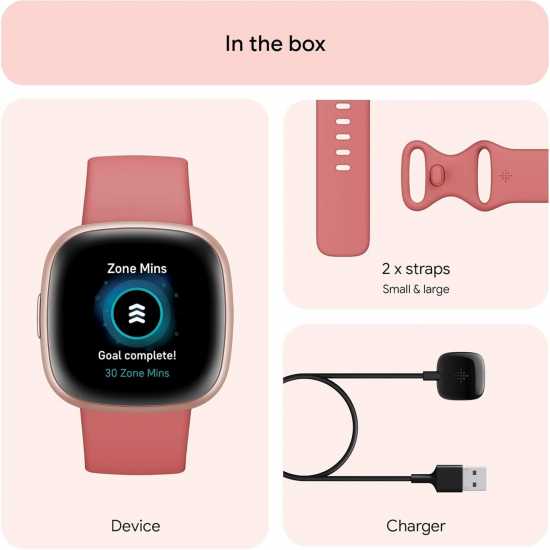 4 Fitness Smartwatch With Built-In Gps And Up To 6 Days Battery Life Pink/copper Rose 4 Fitness Smartwatch With Built-In Gps And Up To 6 Days Battery Life Pink/copper Rose