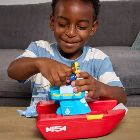 Paw Patrol Sea Patroller Playset With Chase And Shark Figure  