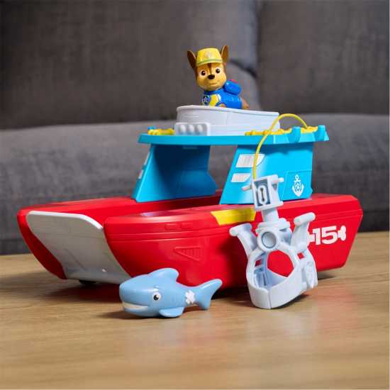 Paw Patrol Sea Patroller Playset With Chase And Shark Figure  