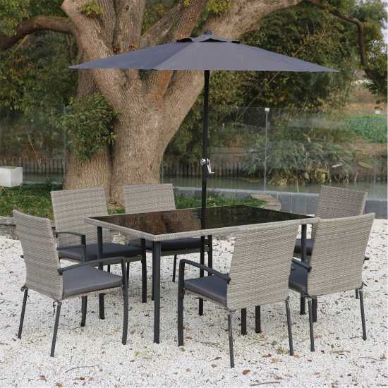 Linea Tuscany Rattan 8 Piece Patio Set  