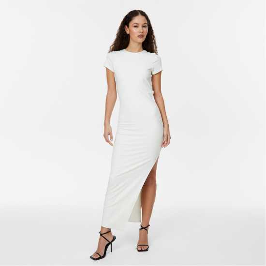 Jack Wills Open Back Maxi Dress Винтажно бяло Дамски поли и рокли