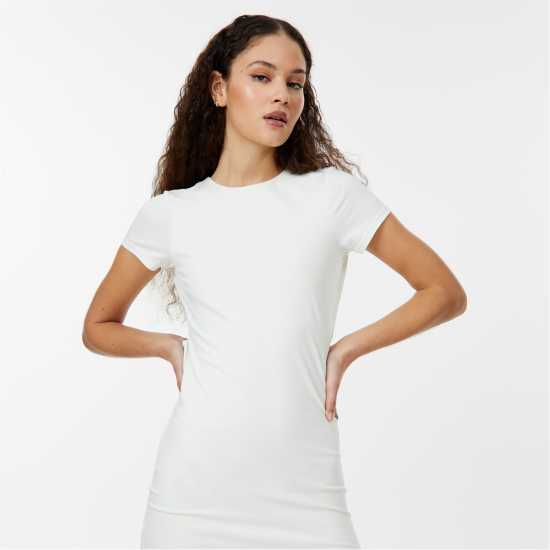 Open Back Maxi Dress Vintage White Дамски поли и рокли