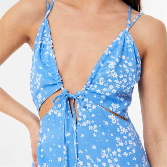 Дамски поли и рокли Jack Wills Gathered Bust Maxi Dress Син принт Jack Wills Gathered Bust Maxi Dress Син принт Дамски поли и рокли