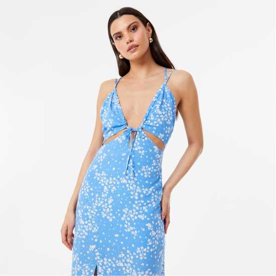 Дамски поли и рокли Jack Wills Gathered Bust Maxi Dress Син принт Jack Wills Gathered Bust Maxi Dress Син принт Дамски поли и рокли